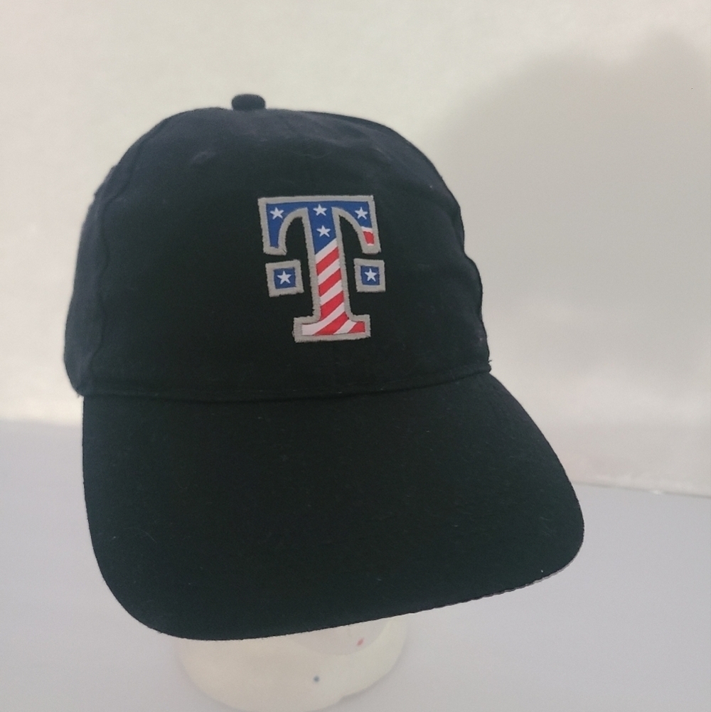 Black Cap with American Flag T Moble Logo